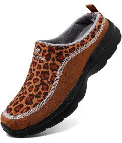 Klapki Męskie Ciepłe Antypoślizgowe Buty Domowe Panterka 47 EU