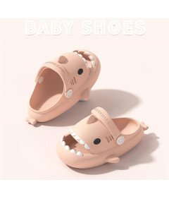 Dziecięce Klapki Antypoślizgowe Letnie Basen Plaża Rekin Różowe 28/29 EU