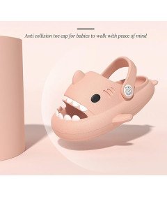Dziecięce Klapki Antypoślizgowe Letnie Basen Plaża Rekin Różowe 28/29 EU