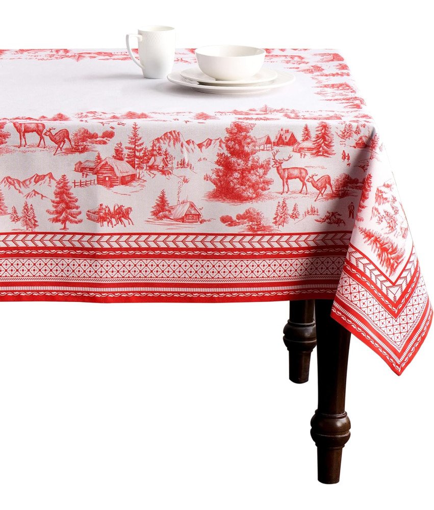 Bombažni namizni prt 160x220 cm za namizne dekoracije za zabave in praznike