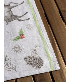 Maison dHermine Podkładki Świąteczne z 100% Bawełny 4szt 33x48 cm