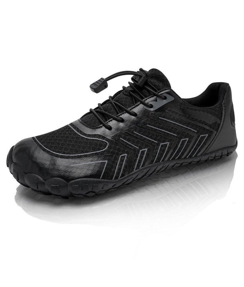 Buty Sportowe Do biegania Trailowe do Ćwiczeń Szerokie Noski Czarne 37 EU