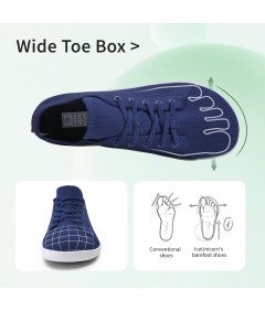 IceUnicorn Buty do Biegania Barefoot Męskie Sportowe Granatowy 42 EU