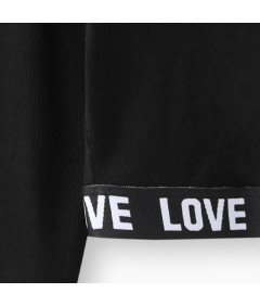 Dziewczęcy Crop Top Spodnie Hip-Hop Zestaw Ubrań Czarny Beżowy 7-8 lat