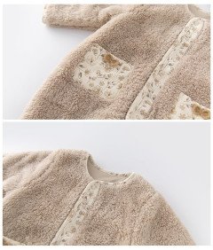 Kombinezon dla Noworodka Bawełniany Długi Rękaw Pluszowy 12-18 miesięcy