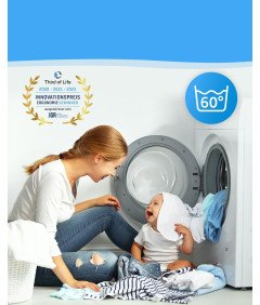 Poduszka Ortopedyczna dla Alergików Mikrofibra Ekologiczna Miękka 70x50 cm