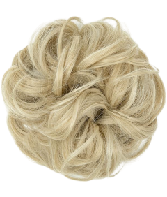 Sztuczne Włosy Syntetyczne Doczepiany Kok Kucyk Falowane Jasny Blond