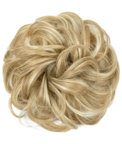 Sztuczne Włosy Syntetyczne Doczepiany Kok Kucyk Falowane Naturalny Blond
