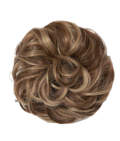 Sztuczne Włosy Syntetyczne Doczepiany Kok Kucyk Falowane Blond Brązowe