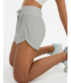 BALEAF Damskie Spodenki Sportowe do Biegania Krótkie Szorty Szare S