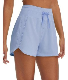 BALEAF Damskie Spodenki Sportowe do Biegania Krótkie Szorty Niebieskie S
