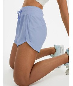 BALEAF Damskie Spodenki Sportowe do Biegania Krótkie Szorty Niebieskie S