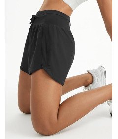 BALEAF Damskie Spodenki Sportowe do Biegania Krótkie Szorty Czarne XL