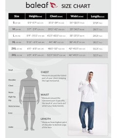 BALEAF Bluza Męska z Kapturem Pływacka Szybkoschnąca Letnia Biała M