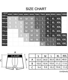 Bokserki Męskie 6 Sztuk Bawełniane  Wygodne Majtki Oddychające Rozmiar S