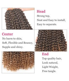 Peruka Aesthetic Włosy Syntetyczne Modna Ombre Kręcone 45cm Latina Leeven