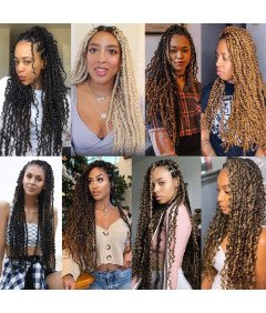 Peruka Aesthetic Włosy Syntetyczne Modna Ombre Kręcone 45cm Latina Leeven