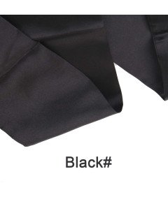 Satynowa Modna Opaska Jedwab Do Peruk Scarf Wig Grip Jedwabna Chusta Czarna