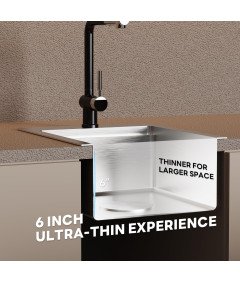 Torva Zlew Jednokomorowy Stal Nierdzewna 64x44 cm Czarny Nano Podtynkowy