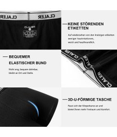 Bokserki Męskie 6 szt Bawełniane Wygodne Majtki  Dopasowujące Rozmiar XXL