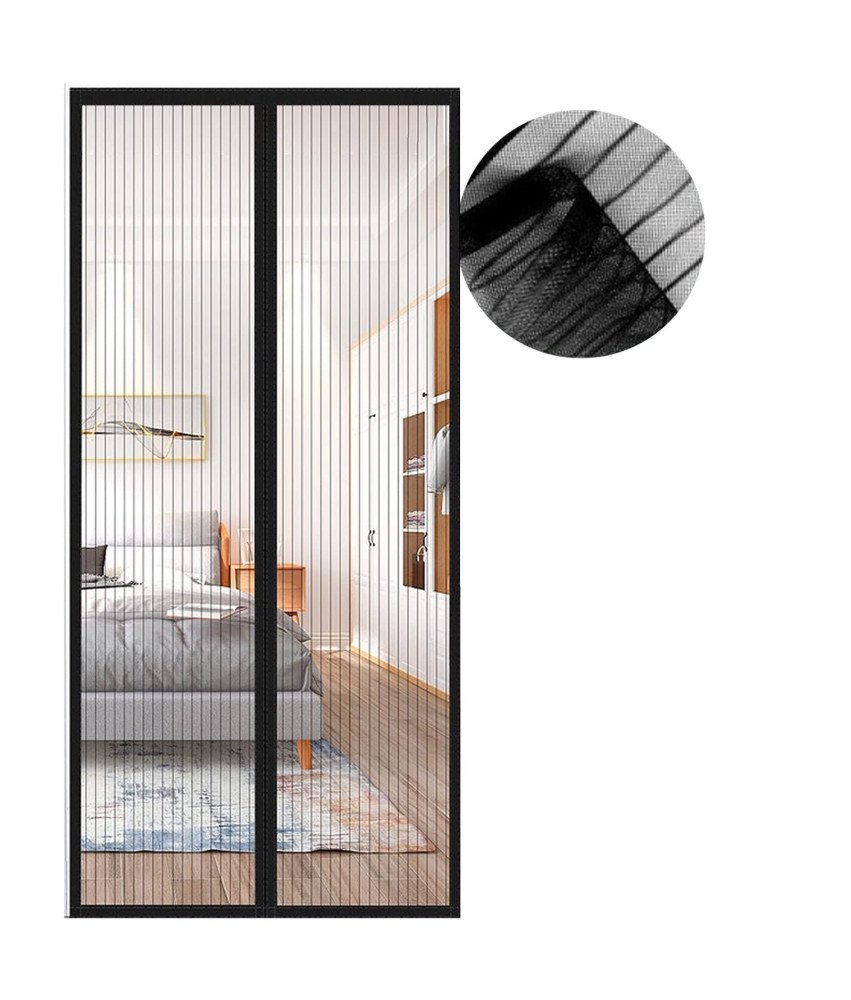 Moskitiera Magnetyczna na Drzwi Balkonowe Tarasowe Ochronna 90 x 215 cm