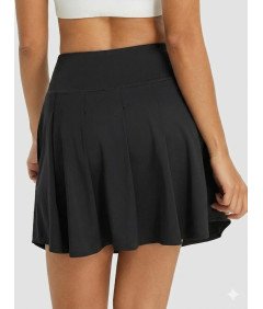 BALEAF Spódnica Sportowa Tenisowa Kieszenie Spódniczka Szorty Czarna S