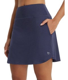 BALEAF Spódnica Sportowa Tenisowa Kieszenie Spódniczka Szorty Granatowa XXL