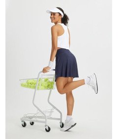 BALEAF Spódnica Sportowa Tenisowa Kieszenie Spódniczka Szorty Granatowa S