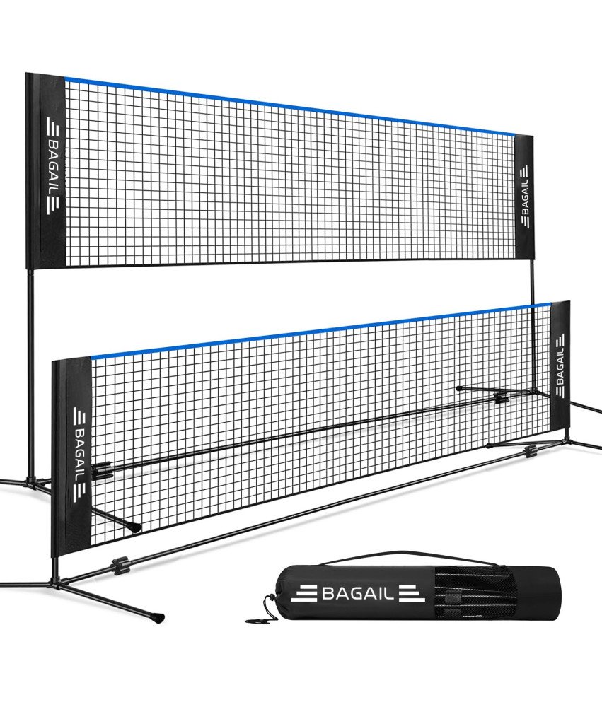 Siatka Do Badmintona Tenisa Siatkówki 3w1 Mocna 4,2 M Regulowana Niebieska