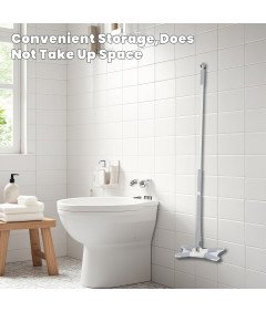 Mop Płaski Regulowany Kij Typ X Mycie Bezdotykowe Mikrofibra 140cm Natudeco