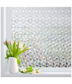 Folia Okienna 3D Prywatyzująca Matowa Diament Anty UV Ochronna 90 x 300 cm