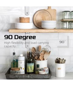 Łącznik Kątowy Kątownik ze Stali Nierdzewnej 125x75 mm Zestaw 4 Sztuki