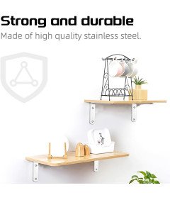 Łącznik Kątowy Kątownik ze Stali Nierdzewnej 125x75 mm Zestaw 4 Sztuki