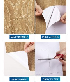 Folia Samoprzylepna Tapeta Okleina Meble Ściany Blaty Winylowa 60 cm x 5 m