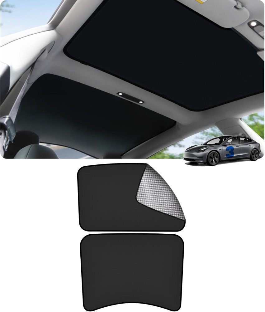 Osłona Przeciwsłoneczna do Tesla Model 3 2021-2024 Dwuwarstwowa Odblaskowa