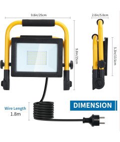 Naświetlacz LED Aigostar 30W 2740lm 6500K z obrotową głowicą