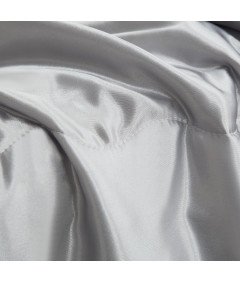 Przytulny Koc Satynowy Narzuta na Łóżko Sofę Kanapę 200x200 cm Szary