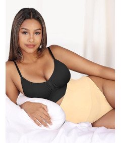FeelinGirl Damskie Majtki Wyszczuplające Modelujące Push up Beżowe XL/XXL