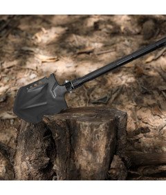 Łopata Kempingowa Survivalowa Wielofunkcyjna 24w1 z Kompasem Składana 83 cm