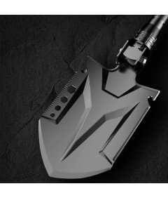 Łopata Kempingowa Survivalowa Wielofunkcyjna 24w1 z Kompasem Składana 83 cm