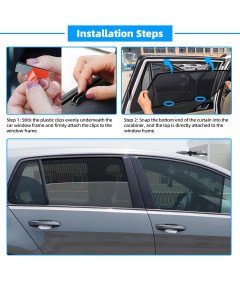 Osłona Przeciwsłoneczna Szyb do Samochodu VW Golf VII 2013-2020 4 Sztuki