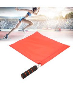 Flaga Sędziego Piłkarskiego Liniowego Profesjonalne Zestaw 2-PAK Czerwone