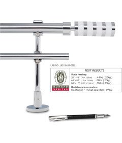 Karnisz Podwójny Regulowany 70-120 cm Średnica 25+28 mm Metalowy Srebrny