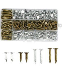 Gwoździe Papowe Ocynkowane do Papy 20 mm 30 mm Duży Łeb Zestaw 300 sztuk