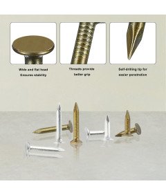 Gwoździe Papowe Ocynkowane do Papy 20 mm 30 mm Duży Łeb Zestaw 300 sztuk