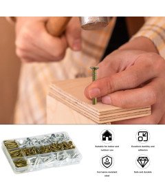 Gwoździe Papowe Ocynkowane do Papy 20 mm 30 mm Duży Łeb Zestaw 300 sztuk