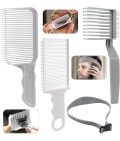 Zestaw Akcesoriów Fryzjerskich Grzebień do Cieniowania 3x i Opaska do Fade