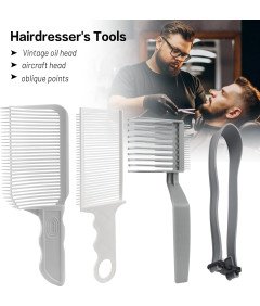 Zestaw Akcesoriów Fryzjerskich Grzebień do Cieniowania 3x i Opaska do Fade