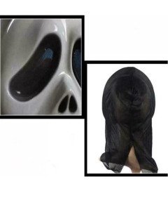 Maska Krzyk na Halloween Kostium Przebranie Scream Strój Straszny Horror