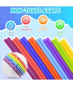 Zabawka Sensoryczna Silikonowa Edukacyjna ADHD Autyzm piłka Antystresowa